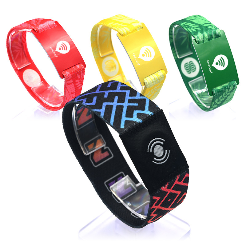 RFID松緊腕帶定做廠家IC松緊手環工廠3